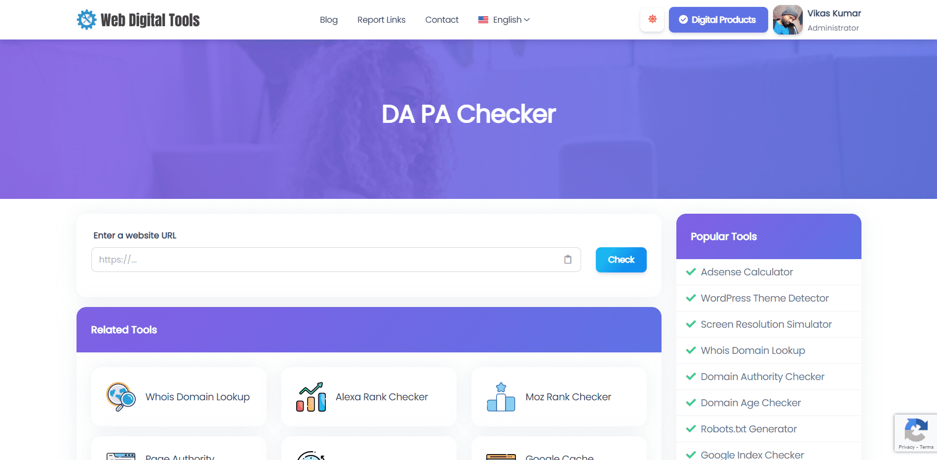 DA PA Checker