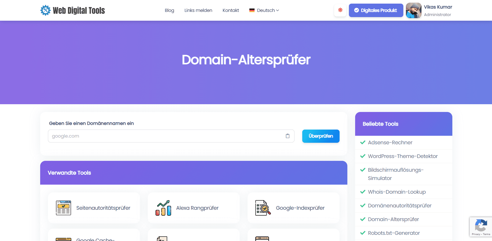 Domain-Altersprüfer