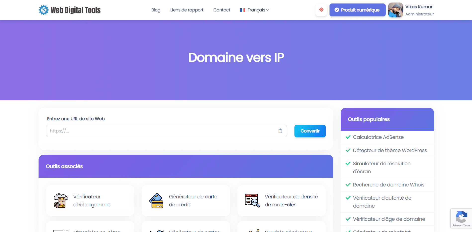 Domaine vers IP