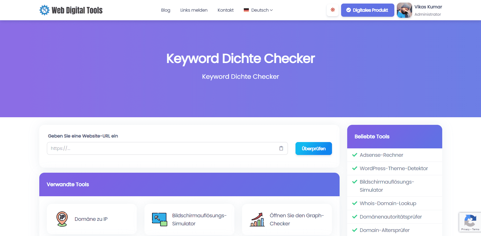 Keyword Dichte Checker