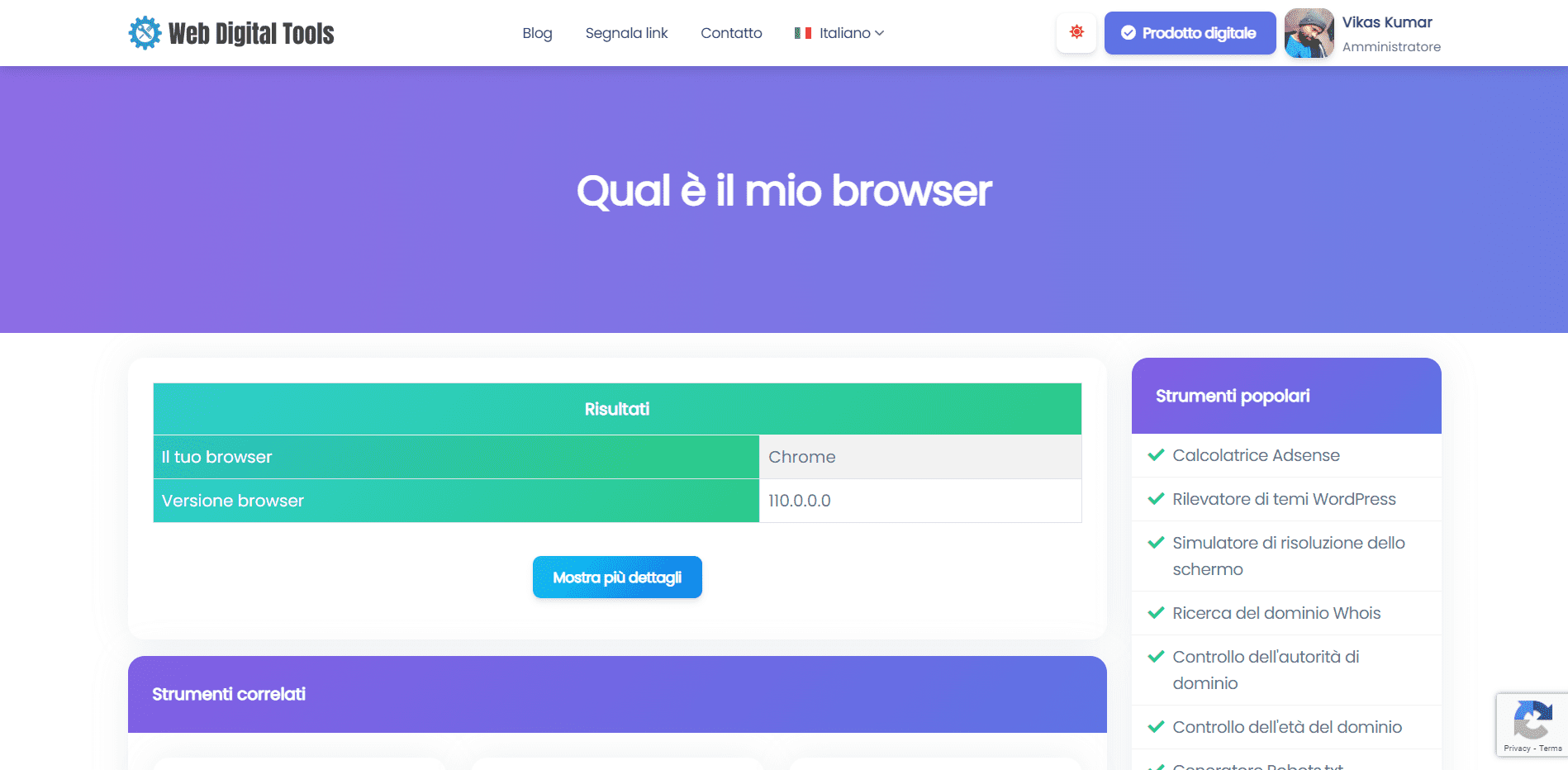 Qual è il mio browser