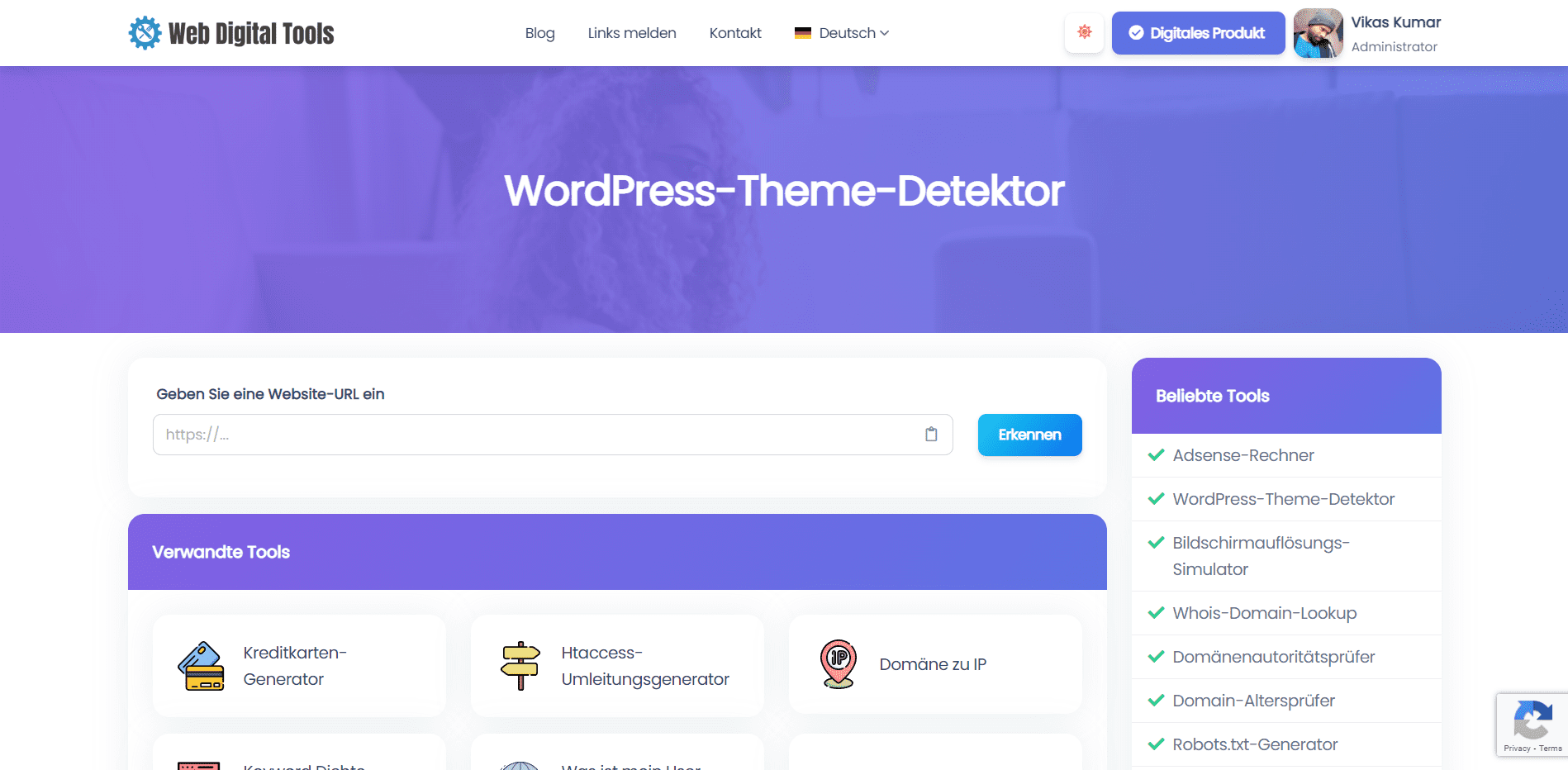 WordPress-Theme-Detektor