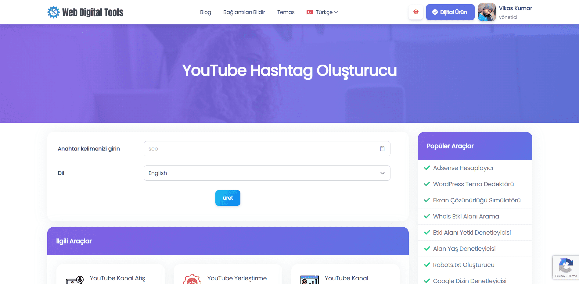YouTube Hashtag Oluşturucu
