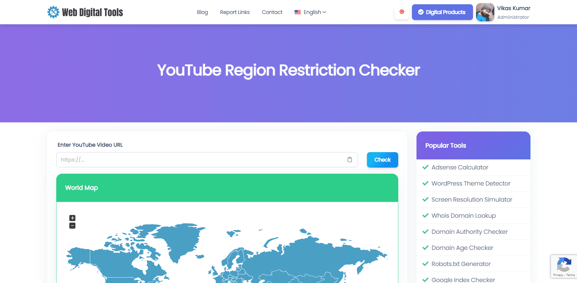 YouTube Region Restriction Checker