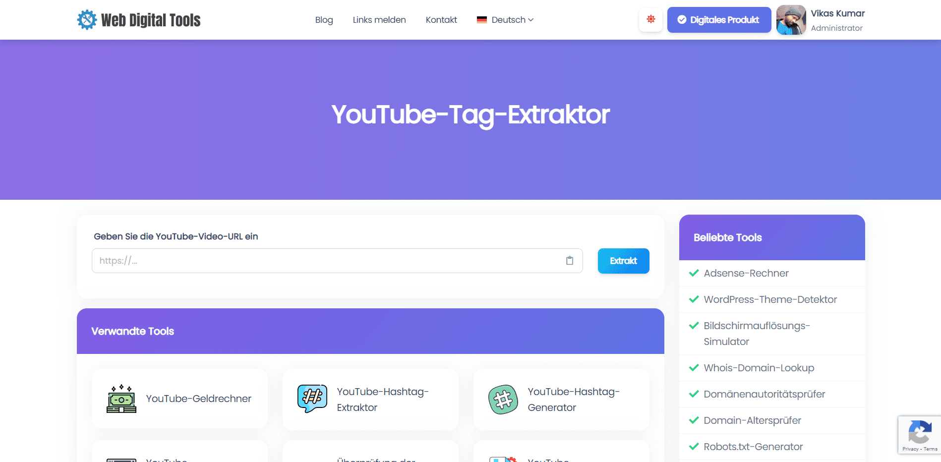 YouTube-Tag-Extraktor