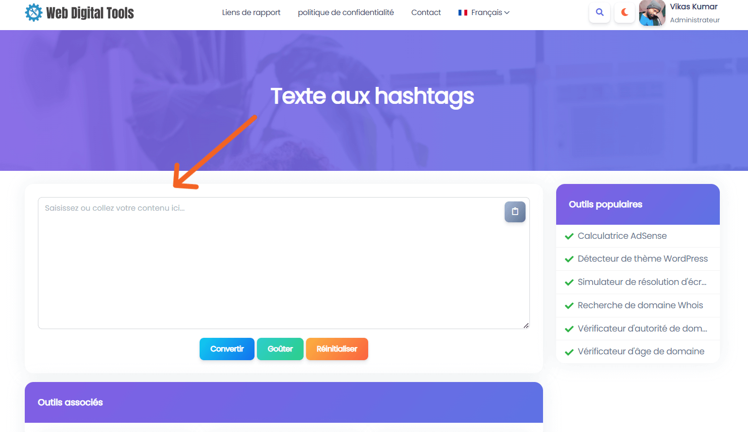text-to-hashtags-fr